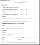 Sample Business Application Form