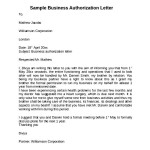 Sample Business Authorization Form