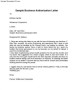 Sample Business Authorization Form