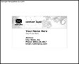 Sample Business Card Template