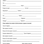 Sample Business Expenses Form