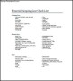 Sample Camping Equipment List Template