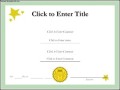 Sample Certificate Template