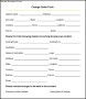 Sample Change Order Form