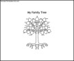 Sample Colorable Family Tree for Kids