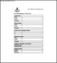 Sample Contact List Template