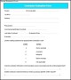 Sample Contractor Evaluation Form