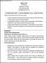 Sample Customer Service Resume Template