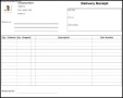 Sample Delivery Record Form Template