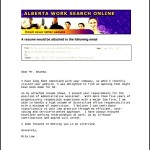Sample Email Cover Letter PDF Template Free Download