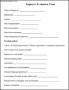 Sample Employee Evaluation Form