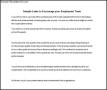 Sample Employee Motivation Letter Template in Word