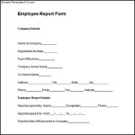 Sample Employee Report Form