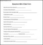 Sample Equipment Bill of Sale Form