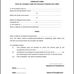 Sample Example Of Customer Complaint Form