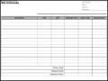 Sample Form Bid Estimate Template
