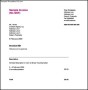 Sample Graphic Design Invoice Template