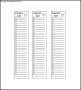 Sample Grocery Shopping List Template