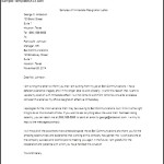Sample Immediate Resignation Letter Template Free Download