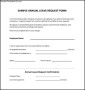 Sample Leave Form