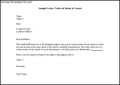 Sample Letter Notice of Intent to Vacate PDF Format