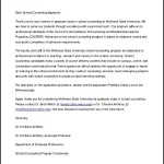 Sample Letter of Intent School Counselor Template Word Editable Free