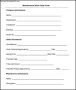 Sample Maintenance Work Order Form