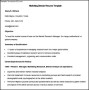 Sample Marketing Director Resume Template
