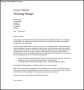 Sample Marketing Manager General Cover Letter PDF Free Download