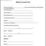 Sample Medical Consent Form Format