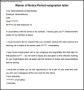Sample Notice Period Resignation Letter