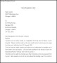 Sample Nurse Resignation Letter