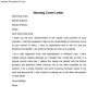 Sample Nursing Cover Letter Example