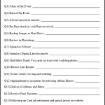 Sample Photography Business Form