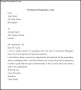 Sample Professional Resignation Letter