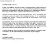 Sample Recommendation Letter for  Graduate School