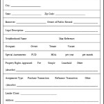 Sample Residential Appraisal Form