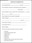 Sample Restaurant Complaint Form