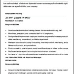 Sample Resume for Human Resources Officer