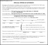 Sample Special Power of Attorney Form