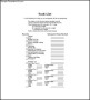 Sample Task List Template