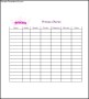 Sample Weekly Chore List Template