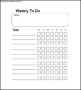 Sample Weekly To Do List Template Free Download