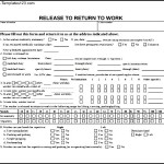 Sample Work Release Form
