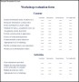 Sample Workshop Evaluation PDF Form