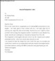 Sample of General Resignation Letter