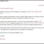 Sample of Resignation Letter Template in Detailed to Quit Job