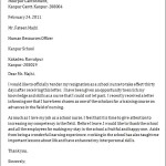 School Nurse Resignation Letter