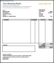 Service Invoice Receipt Template