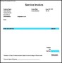 Service Invoice Template Doc